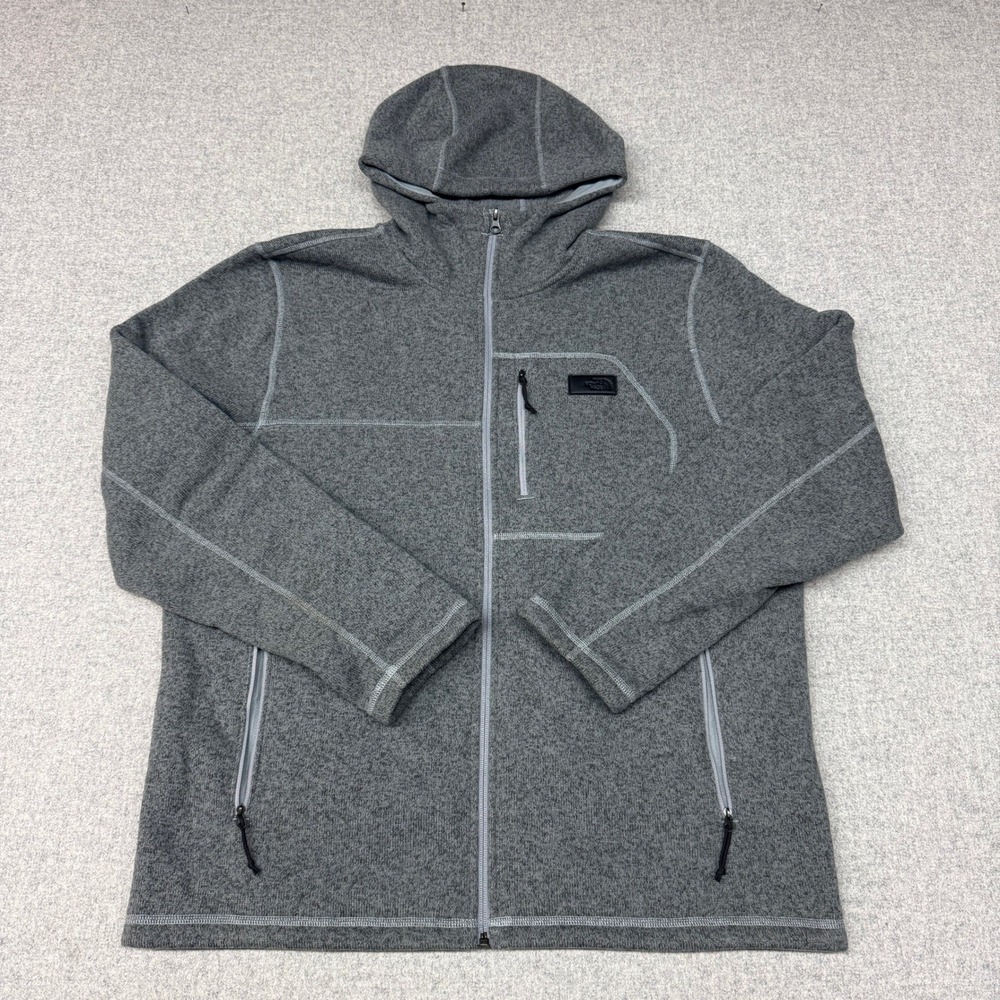 The North Face | Full Zip Fleece Hoodie | XL | Gray | Gordon Lyons Sweater Knit